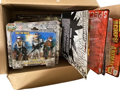 Lot 242 - Combat Force, The Ultra Corps, The Corps & Combat King Military action figures, vehicles & accessories (qty)