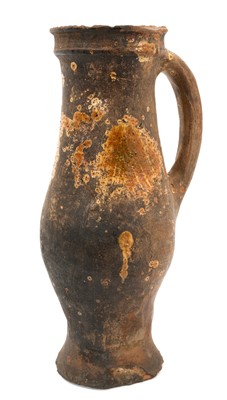 Lot 1074 - Mediaeval slip decorated jug