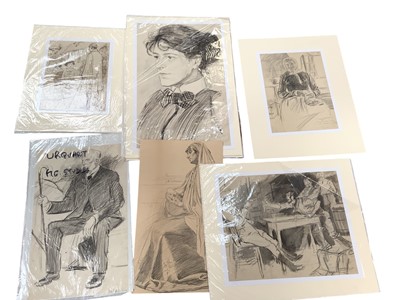 Lot 177 - William James Urquhart (c1860-1905) group of illustrations on paper, various sizes, some inscribed and signed (7)