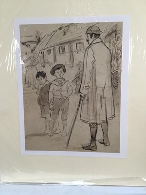 Lot 263 - William James Urquhart (c1860-1905) group of illustrations on paper, various sizes, some inscribed and signed (7)