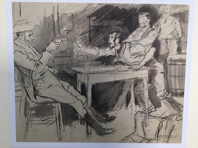 Lot 263 - William James Urquhart (c1860-1905) group of illustrations on paper, various sizes, some inscribed and signed (7)
