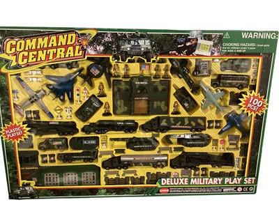 Lot 245 - Chad Valley & other manufacturers large scale military vehicles and playsets (qty)