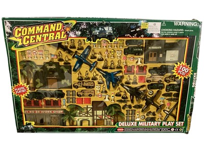 Lot 245 - Chad Valley & other manufacturers large scale military vehicles and playsets (qty)
