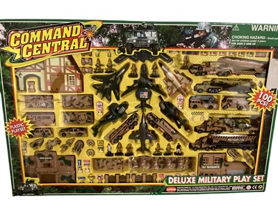 Lot 245 - Chad Valley & other manufacturers large scale military vehicles and playsets (qty)