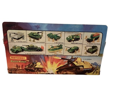 Lot 244 - Selection of diecast military vehicles including Matchbox Battle Kings