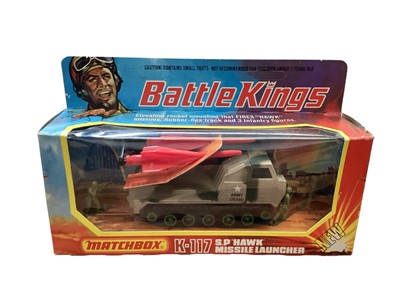 Lot 244 - Selection of diecast military vehicles including Matchbox Battle Kings