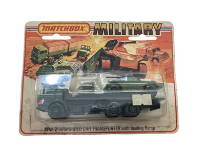 Lot 244 - Selection of diecast military vehicles including Matchbox Battle Kings