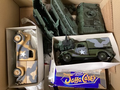 Lot 244 - Selection of diecast military vehicles including Matchbox Battle Kings