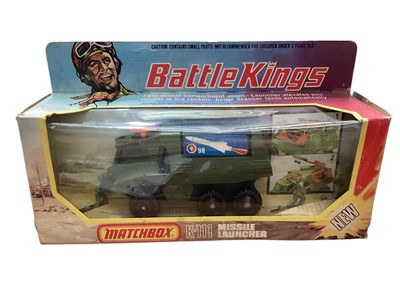 Lot 244 - Selection of diecast military vehicles including Matchbox Battle Kings