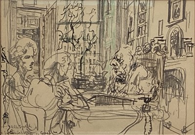 Lot 183 - Felix Topolski (1907-1989) group of five prints, The Law Courts, Lord Mayor, Gray's Inn and others, each in glazed gilt frame