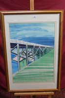 Lot 1461 - Joyce Pallot (1912 - 2004), watercolour - Pier...