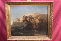 Lot 1463 - 19th century Continental School oil on canvas -...