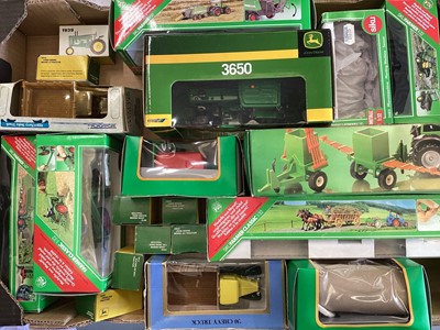 Lot 175 - Diecast selection of boxed Farm models including Britains, Universal Hobbies, Lone Star, Solido etc. (3 boxes)