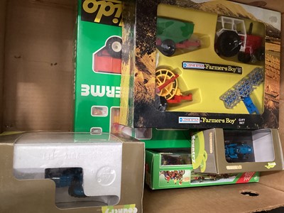 Lot 175 - Diecast selection of boxed Farm models including Britains, Universal Hobbies, Lone Star, Solido etc. (3 boxes)