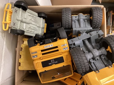 Lot 179 - Selection of boxed & unboxed diecast & plastic models Farm Machinery & Construction, Britains Tractors etc. (6 boxes)