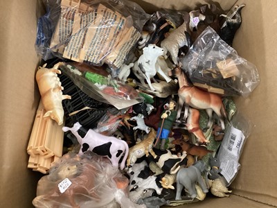 Lot 181 - Selection of Plastic Farm, Zoo, Prehistoric & other animals (4 boxes)