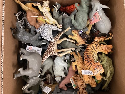 Lot 182 - Selection of Plastic Zoo, Farm, Prehistoric & other animals (4 boxes)