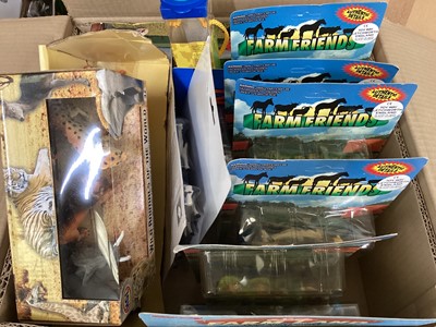 Lot 184 - Large selection of boxed & packaged Farm Yard and Playsets, plus blister animal packs (8 boxes)