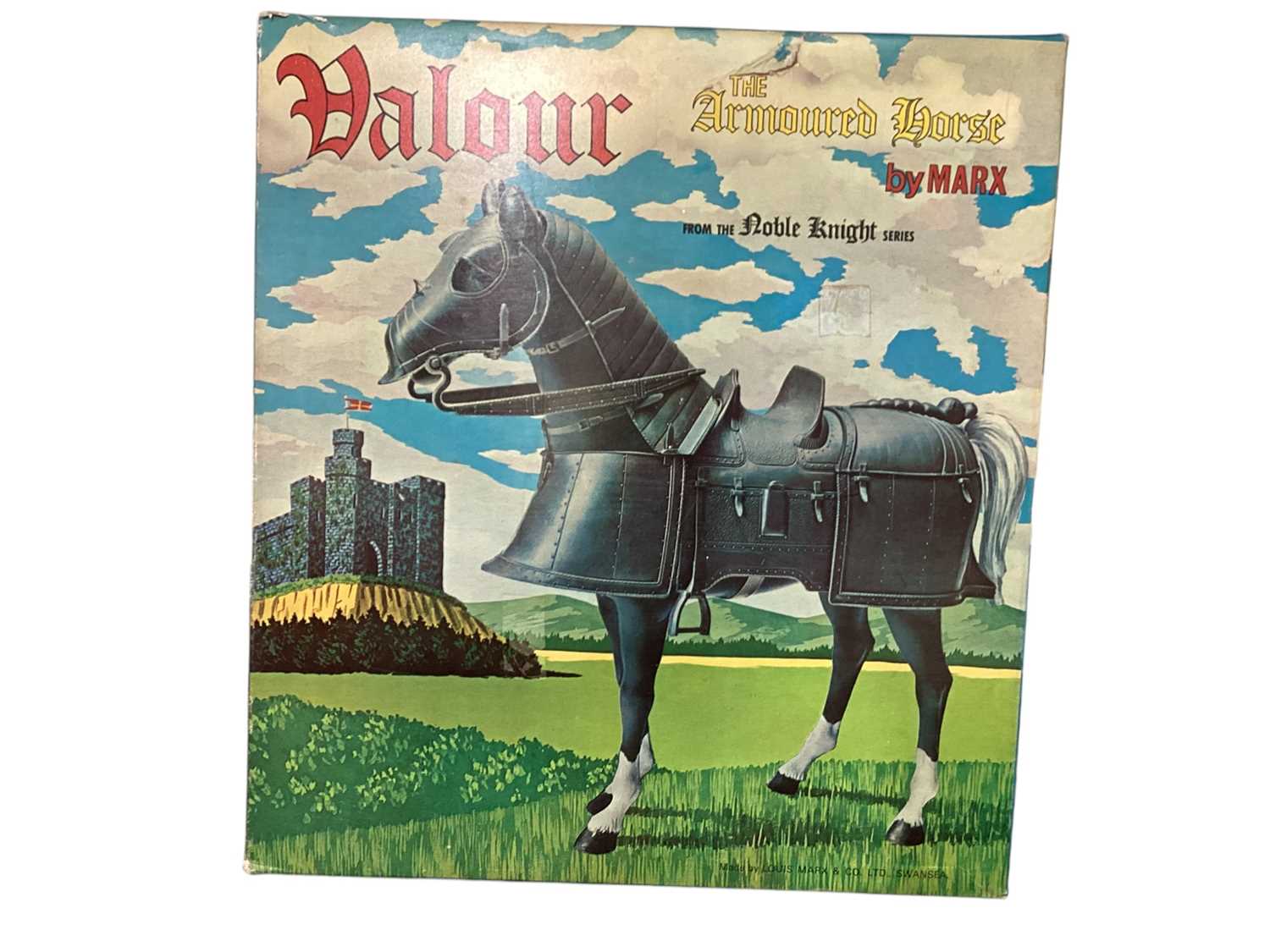 Lot 187 - Marx Toys vintage Valor Horse with Silver Armour, boxed No.2084, plus loose Valor (2)