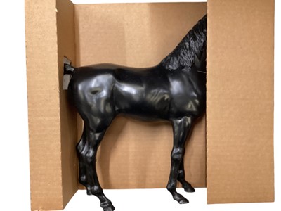 Lot 188 - Marx Toys Black Beauty with tack, boxed No.2065, plus four other loose horses (5)