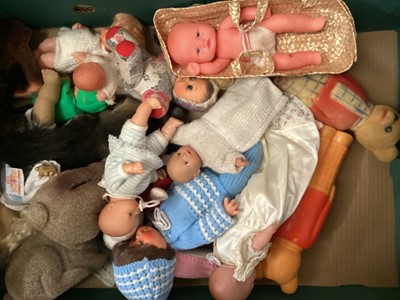 Lot 249 - Selection of small dolls (4 boxes)