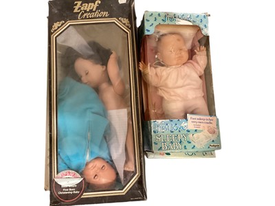 Lot 253 - Pedigree Sleepy Baby & other vintage dolls (9)