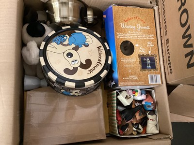 Lot 256 - Selection of Wallace & Gromit related soft toys and accessories (6 boxes)