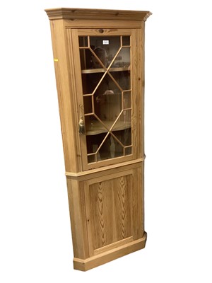 Lot 1419 - Pine corner cupboard