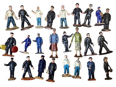Lot 202 - Selection of lead Railway Staff, Vending Machines, Police & ticket Machine, Post Office, Signs etc