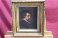 Lot 1478 - After Van Dyck, 19th century oil on board -...