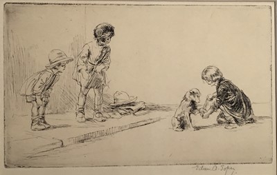 Lot 59 - Eileen Alice Soper (1905-1990) 'The Hurt Paw', 1923 etching signed in pencil, proof from the only edition as issued by HC Dickins