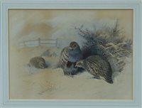 Lot 1485 - Archibald Thorburn (1860 - 1935), watercolour -...