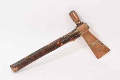 Lot 932 - Antique tomahawk/pipe with bronze blade