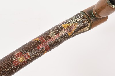 Lot 932 - Antique tomahawk/pipe with bronze blade