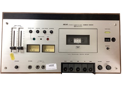 Lot 2231 - Akai stereo cassette deck GXC- 39D together with a Teleton reel to reel professional 3-Head 3-Speed Stereo