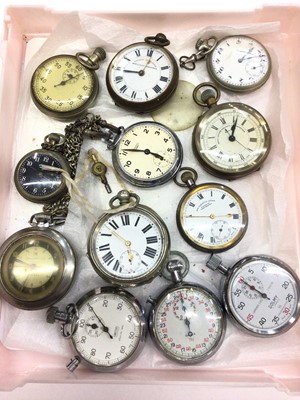 Lot 146 - Group of pocket watches and stop watches