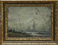 Lot 1490 - James Paterson (1854 - 1932), oil on board -...