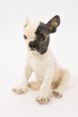 Lot 233 - Nymphenburg porcelain model of a young bulldog