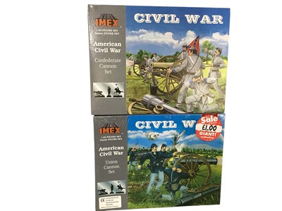 Lot 218 - Revell 1:72 scale American Civil War sets (x8), Imex 1:32 scale (x12), Italeri Confederate Cavalary & others (x10) (1 box)