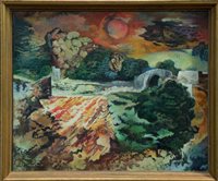 Lot 1499 - Francis Wynne Thomas (1907 - 1989), oil on...