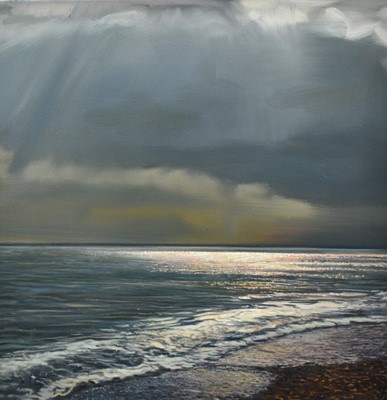 Lot 1393 - Tom Clifford (Contemporary) oil on canvas - Stormy Skies, initialled and dated '06, signed and titled verso, 61cm x 61cm, unframed