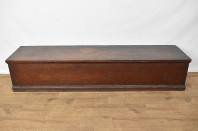 Lot 1577 - 19th century oak narrow trunk