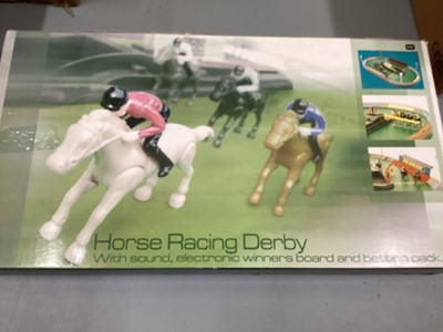 Lot 273 - Horse Racing Derby & other Horse Racing Board Games including Totopoly, Race Roulette, Escalade &. Gallop, plus football & cricket games (3 boxes)