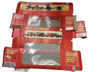 Lot 292 - Timpo Wild West Series empty Wagon boxes & Timpo Collection boxes (1 box)