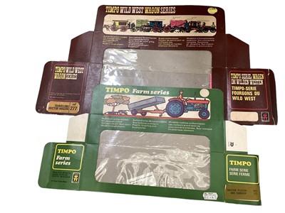 Lot 292 - Timpo Wild West Series empty Wagon boxes & Timpo Collection boxes (1 box)