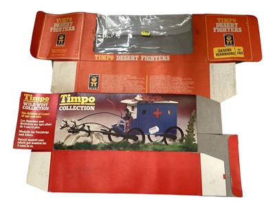 Lot 292 - Timpo Wild West Series empty Wagon boxes & Timpo Collection boxes (1 box)