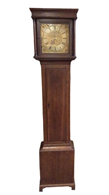 Lot 871 - Early 18th century eight day longcase clock by Corn Harbert, London Bridge