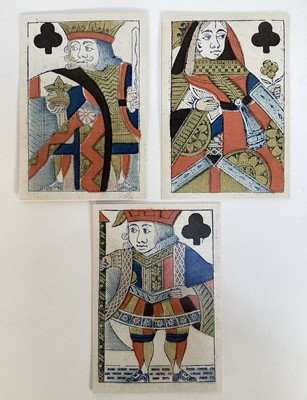 Lot Complete set of 52 Hunt and Sons standard singles ended playing cards, Circa 1810