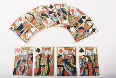 Lot Complete set of 52 Hall and Son Lodge Type 2 Courts playing cards, circa 1818