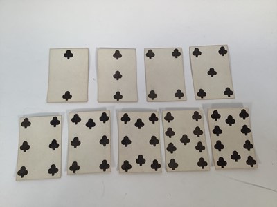 Lot Complete set of 52 Hall and Son Lodge Type 2 Courts playing cards, circa 1818